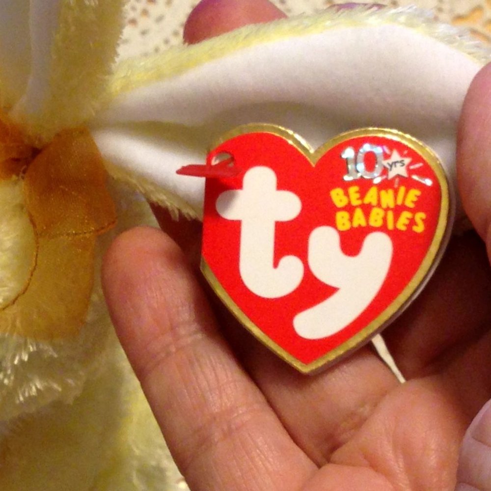 Ty Beanie Babies Nibblies Easter Bunny - 2002 10 yrs anniversary edition - Picture 5 of 6